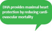 DHA provides maximal heart protection by reducing cardiovascular mortality